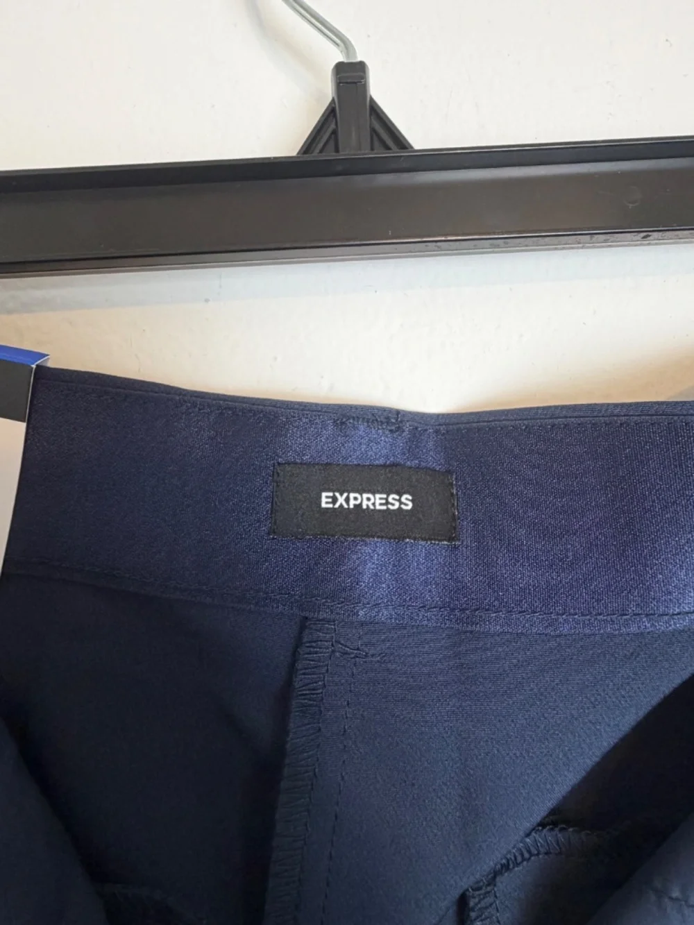 Express Womens Navy High Rise Tailored Ankle Pants 10